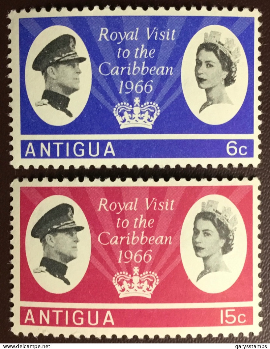 Antigua 1966 Royal Visit MNH - 1960-1981 Autonomía Interna