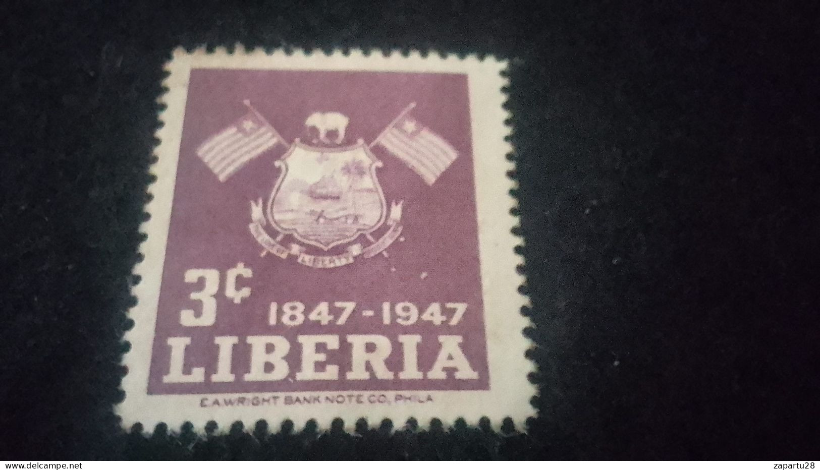 LİBERYA-1940-50    3   C.      DAMGALI - Liberia