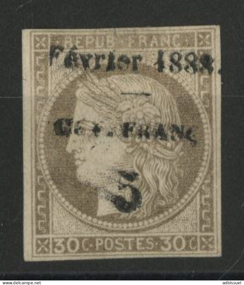 COLONIES GUYANE N° 8 Surcharge Février 1888 Neuf Sans Gomme (*) MNG TB - Neufs