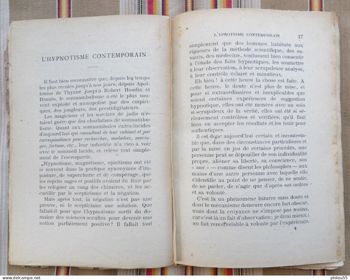 12 RODEZ L. LOUP L'Hyptnotisme et la Suggestion Docteur Eugene BONNEFOUS 1891