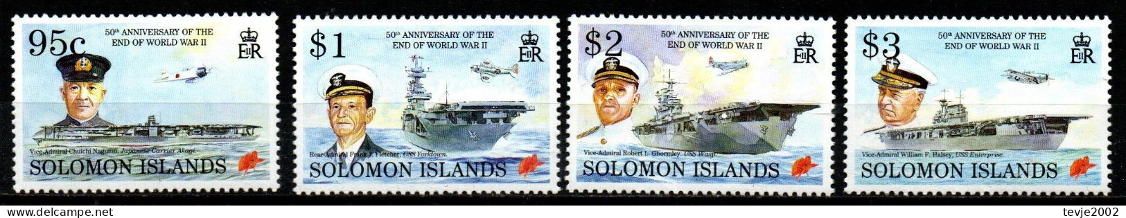 Salomonen Solomon Islands 1995 - Mi.Nr. 886 - 889 - Postfrisch MNH - Salomon (Iles 1978-...)