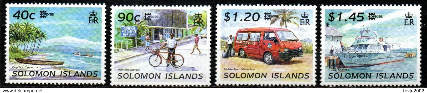 Salomonen Solomon Islands 1996 - Mi.Nr. 910 - 913 - Postfrisch MNH - Solomon Islands (1978-...)