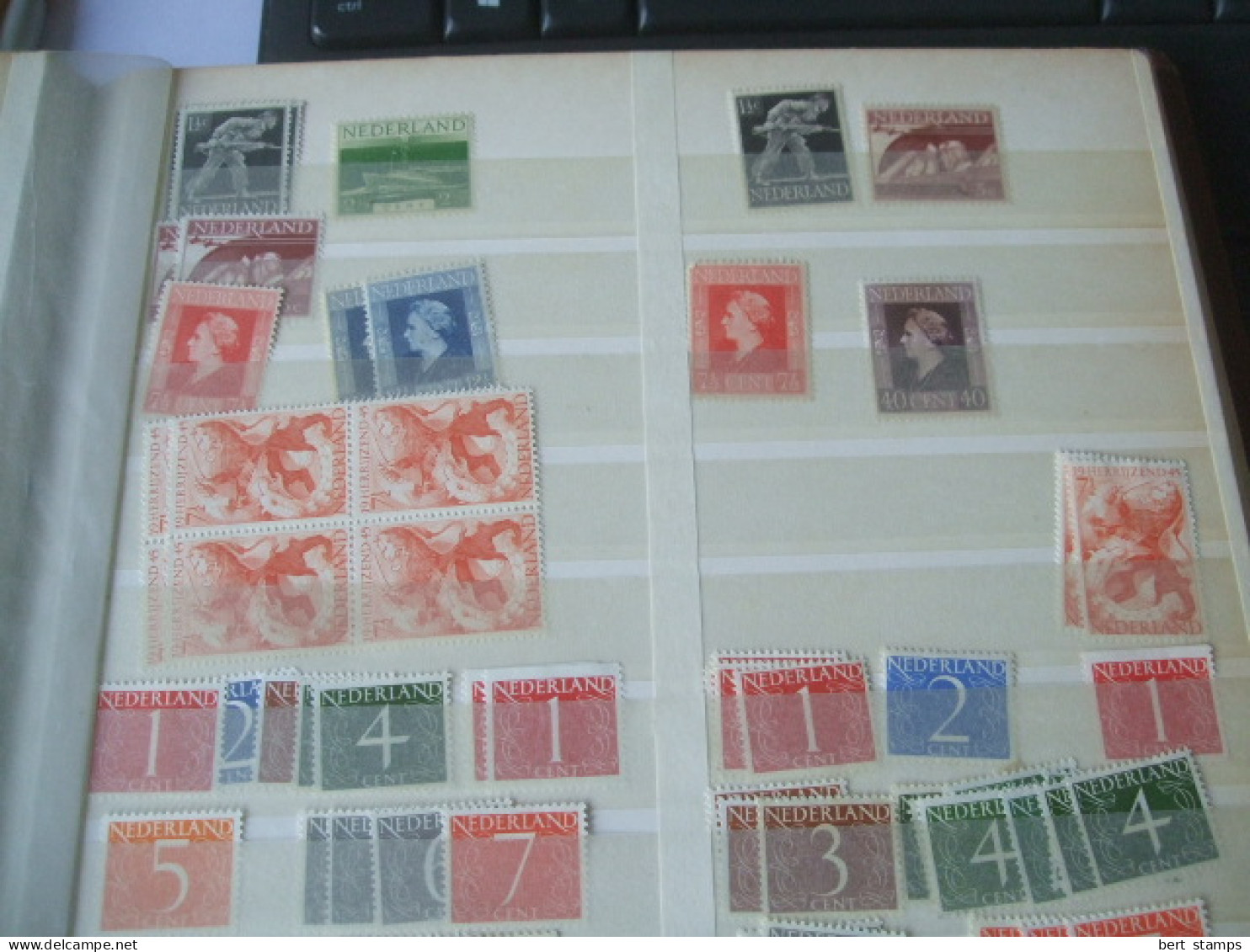 Netherlands in stockbook a great lot to explore also Used and mnh  