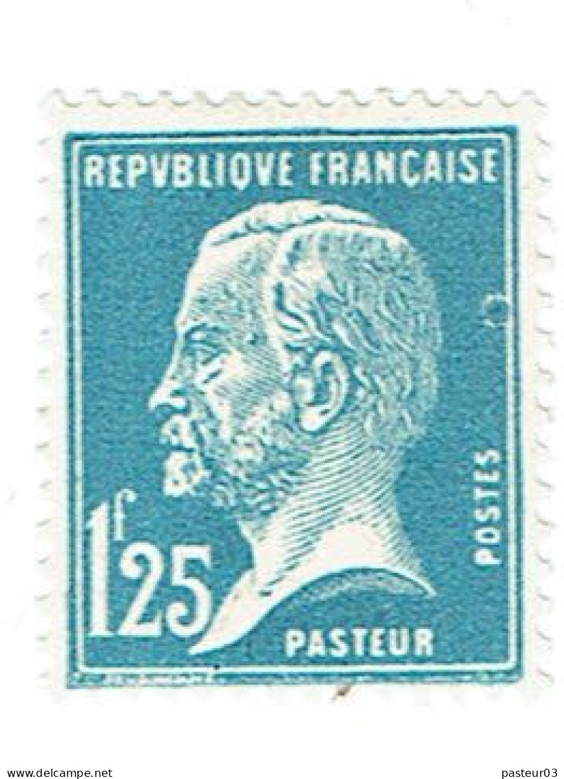 180 1,25 F. Pasteur Bleu Anneau Lune à Droite - Neufs