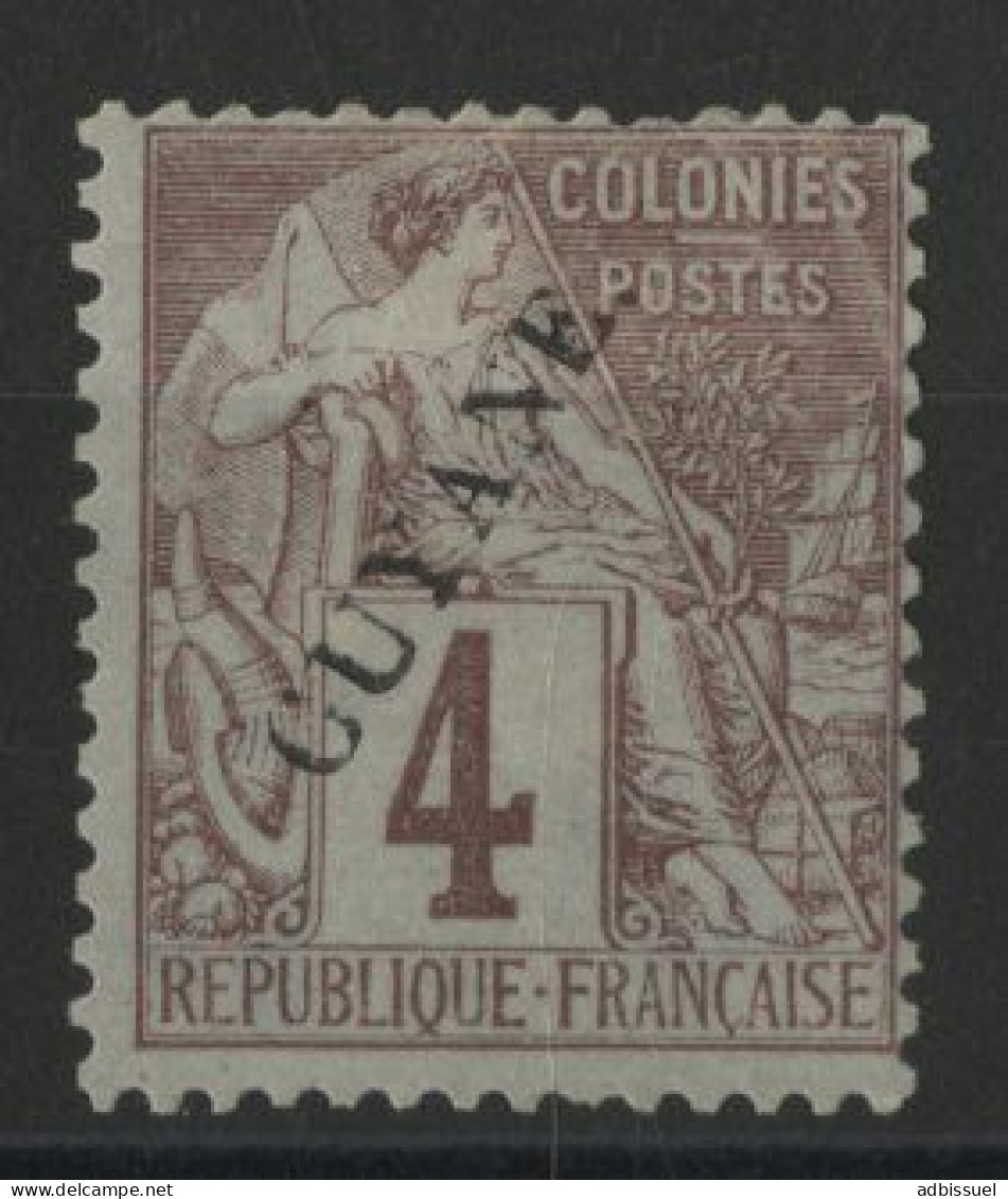 COLONIES GUYANE N° 18 Neuf * (MH) Cote 47 € - Neufs