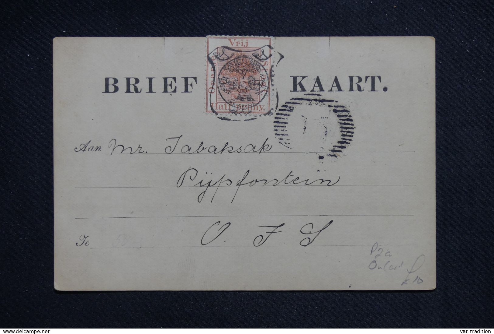 ETAT LIBRE D'ORANGE - Carte Précurseur Voyagé, à Voir- L 151382 - Oranje Vrijstaat (1868-1909)