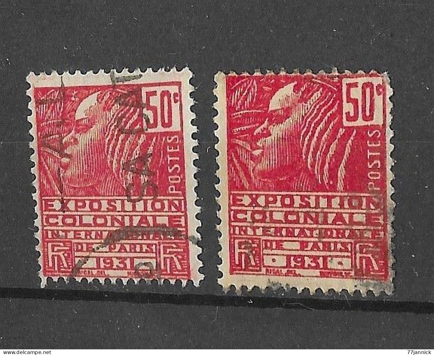 VARIETE DE COULEUR N° 272 (2 Nuances Différentes)  OBLITERE - Used Stamps