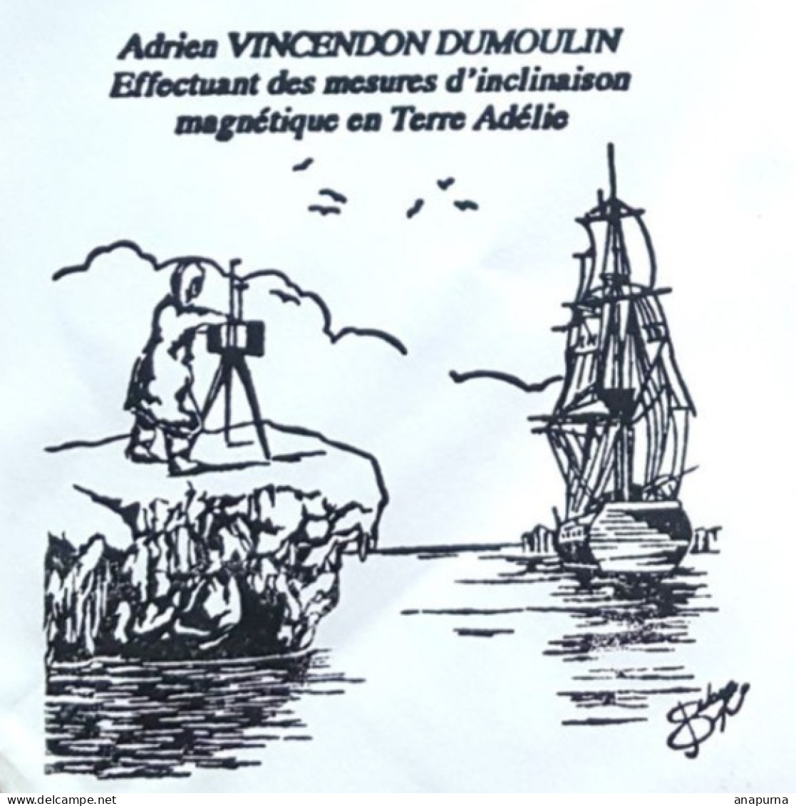 EPF Missions Paul Emile Victor, PEV, Recommandé, Vincendon Dumoulin, Magnétisme, Terre Adélie - Brieven En Documenten