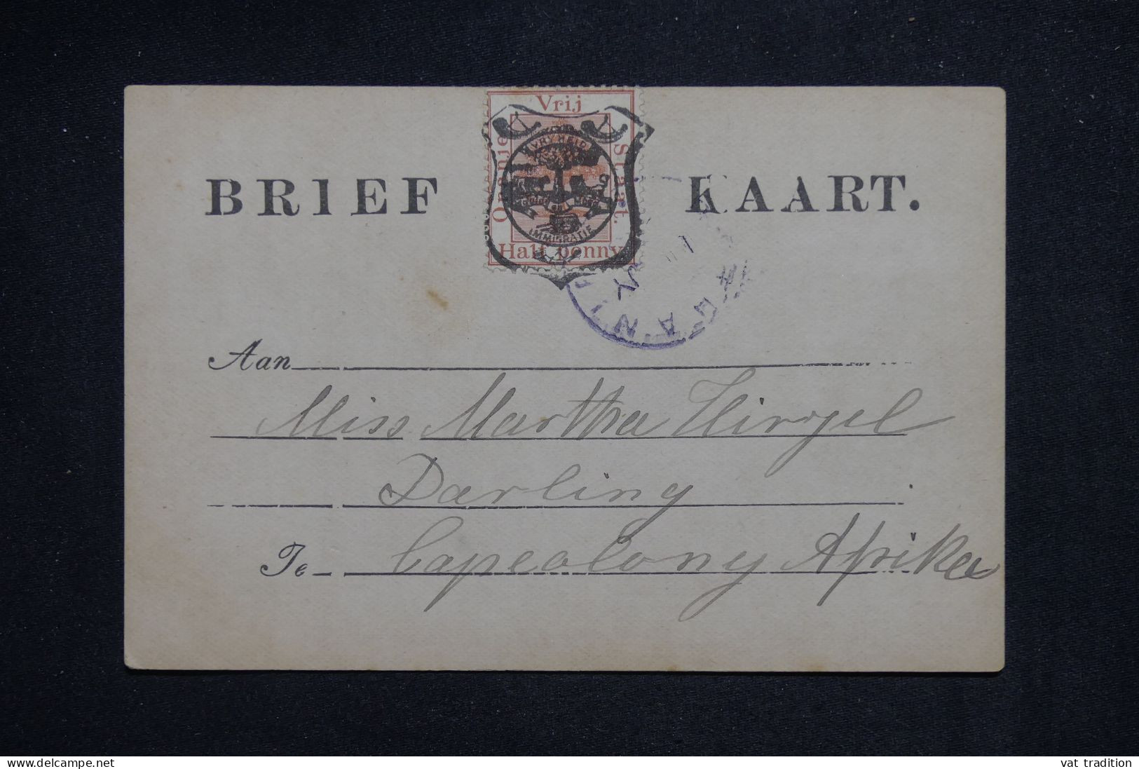 ETAT LIBRE D'ORANGE - Carte Précurseur Voyagé En 1896 - L 151384 - Oranje-Freistaat (1868-1909)