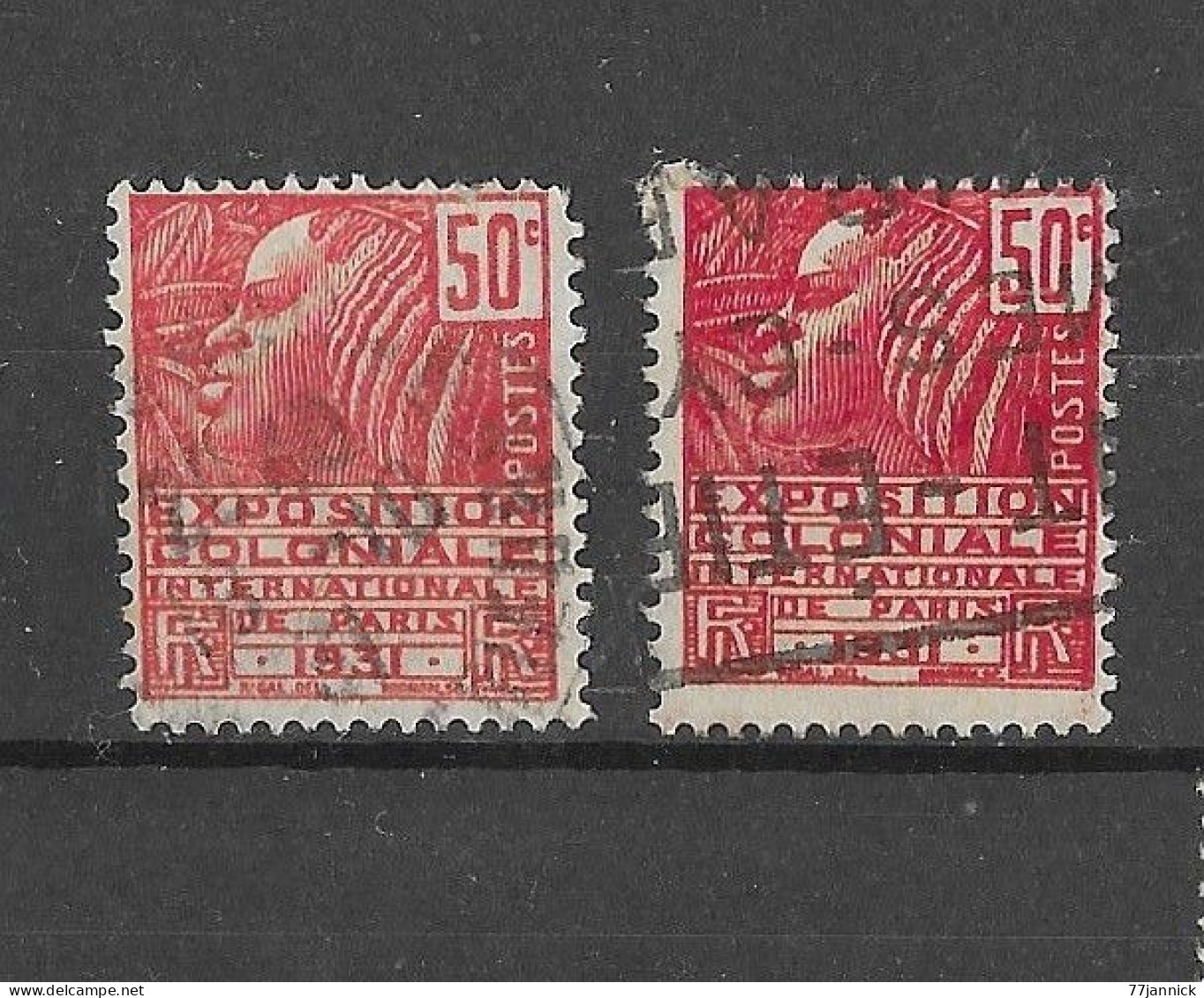 VARIETE DE COULEUR N° 272 (2 Nuances Différentes)  OBLITERE - Used Stamps