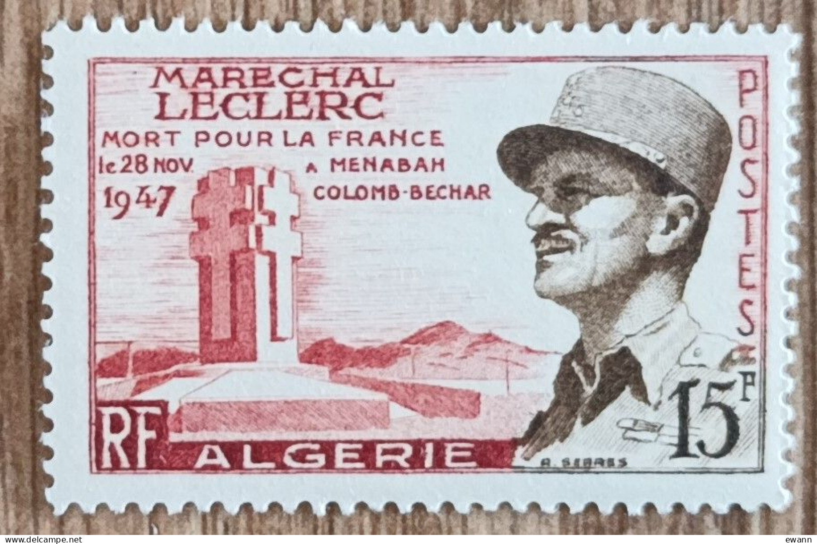 Algérie - YT N°338 - Maréchal Leclerc - 1956 - Neuf - Unused Stamps