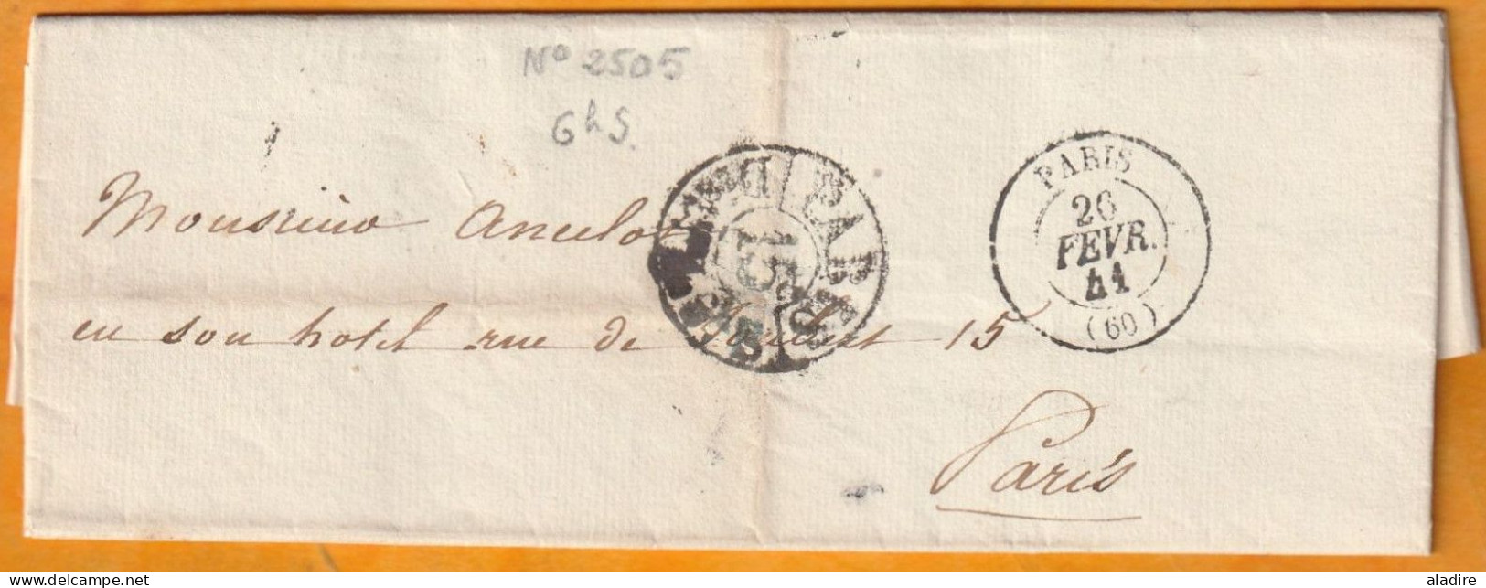1841 - Lettre Avec Corresp De La Peintre LIZINSKA DE MIRBEL à Jacques François ANCELOT, écrivain De L'Académie - 1801-1848: Vorläufer XIX