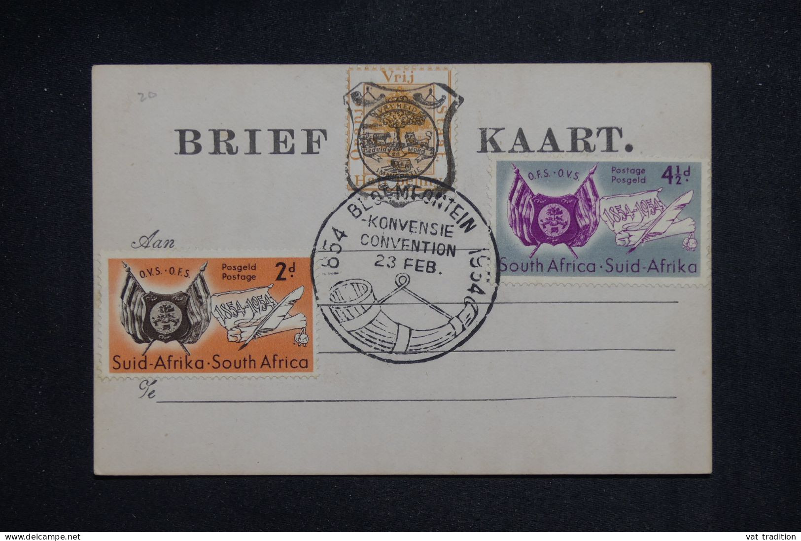 AFRIQUE DU SUD - Carte Précurseur Avec Oblitération Souvenir De Bloemfontein En 1954  - L 151385 - Brieven En Documenten