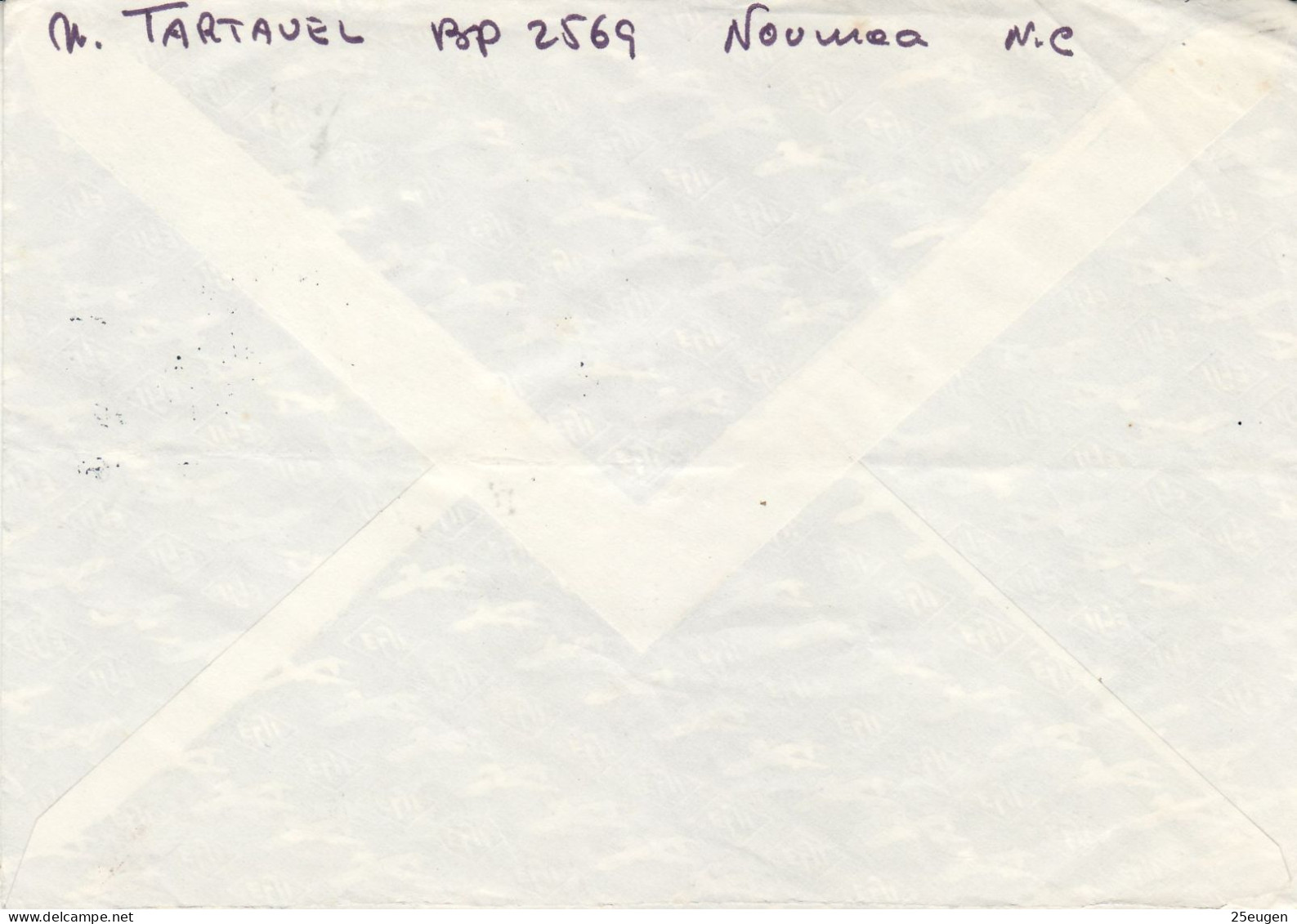 NEW CALEDONIA 1977 AIRMAIL LETTER SENT TO JUAN LES PINS - Cartas & Documentos