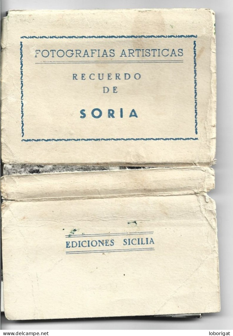 PEQUEÑO LIBRITO FLEXO DE POSTALES CON 21 VISTAS DE EDICIONES SICILIA.- SORIA.- ( ESPAÑA )