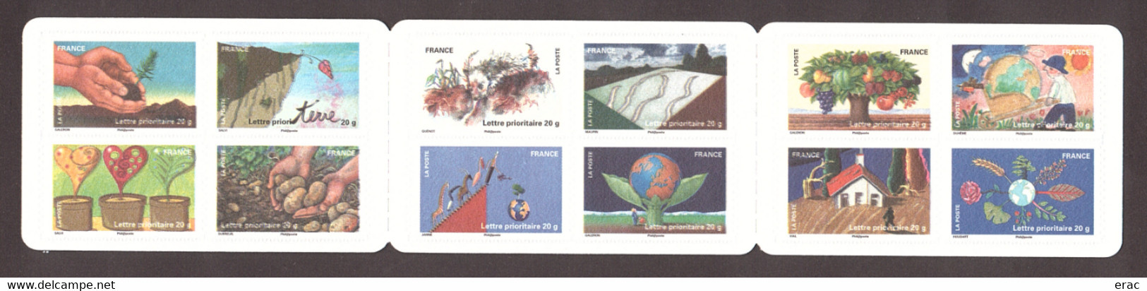 France - 2011 - Carnet Autoadhésif BC526 - Neuf ** - Le Timbre Fête La Terre - Markenheftchen