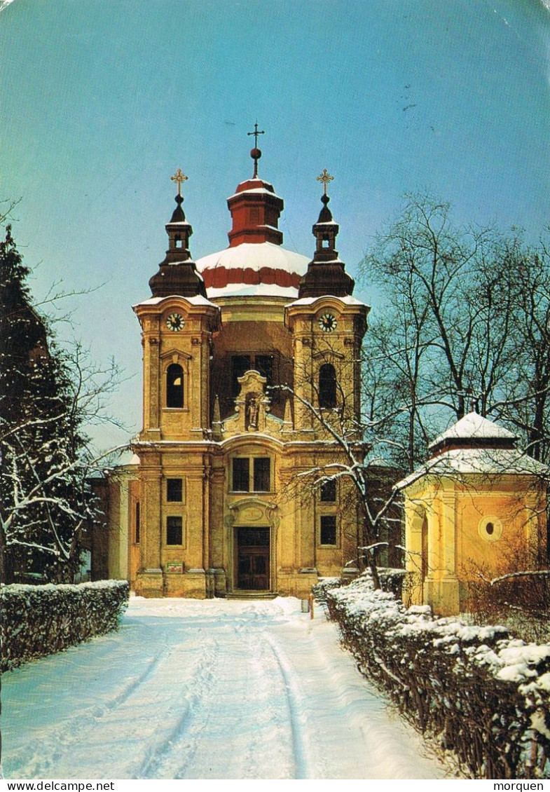 54654. Postal CHRISTKINDL B. STEYR (Austria) 1975. NAVIDAD. Vista De Wallfahrtskirche - Cartas & Documentos