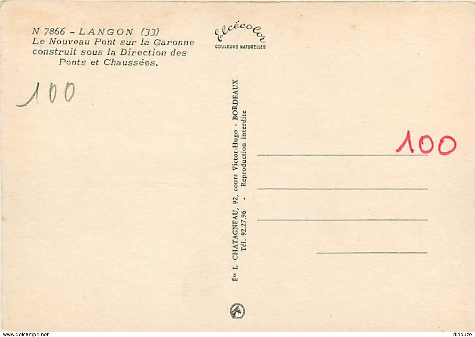 33 - Langon - Le Nouveau Pont Sur La Garonne Construit Sous La Direction Des Ponts Et Chaussées - CPM - Voir Scans Recto - Langon