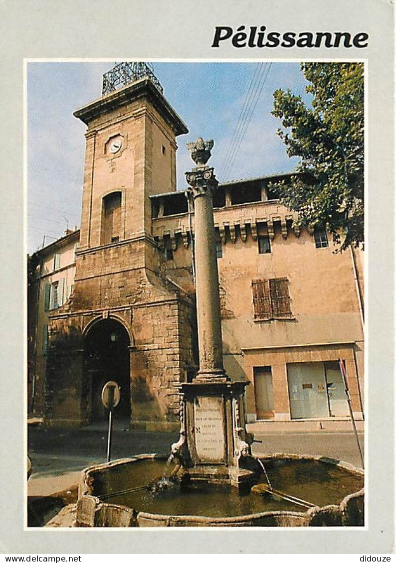 13 - Pélissanne - La Vieille Fontaine Perfectionnée Sous Le Règne De Louis XV Et Napoléon 1er Et La Porte Du Village - C - Pelissanne