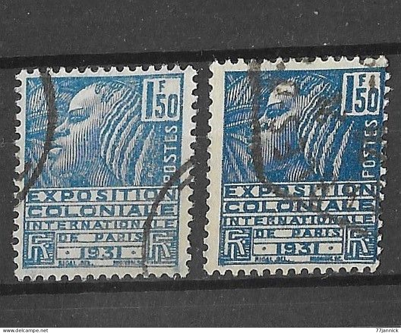 VARIETE DE COULEUR N° 273 (2 Nuances Différentes)  OBLITERE - Used Stamps