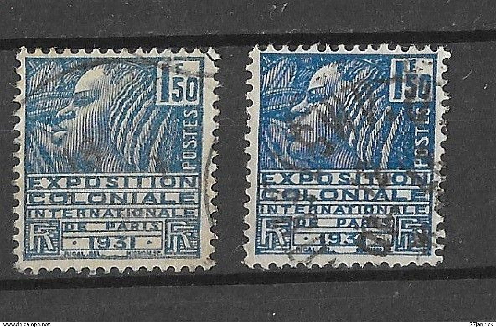 VARIETE DE COULEUR N° 273 (2 Nuances Différentes)  OBLITERE - Used Stamps