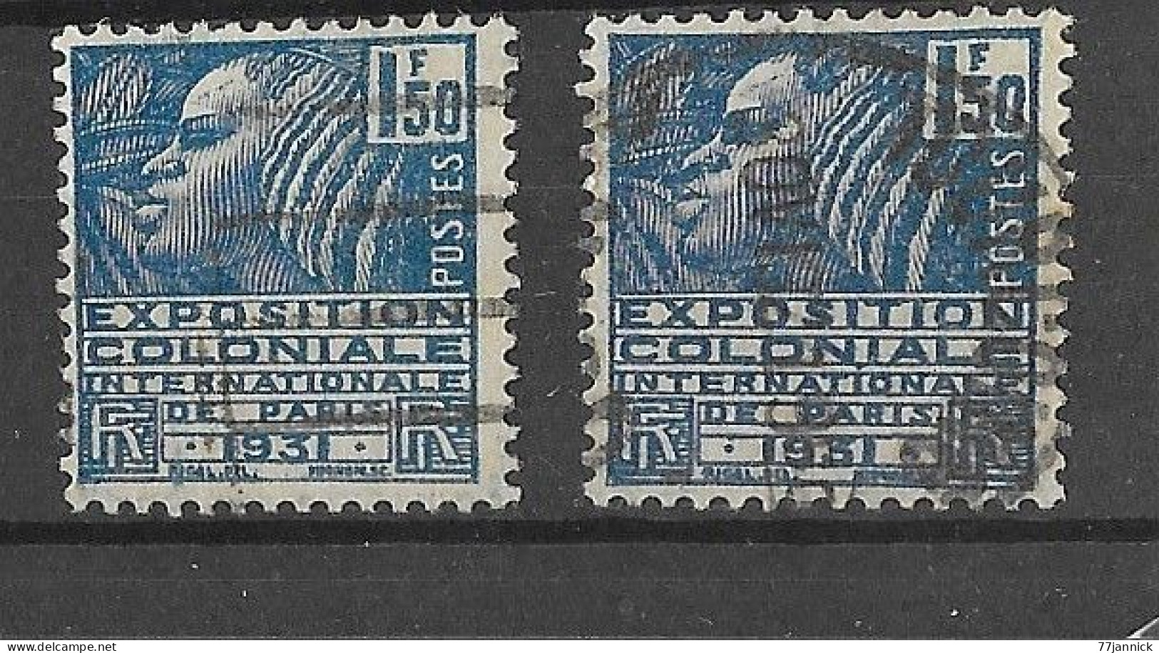 VARIETE DE COULEUR N° 273 (2 Nuances Différentes)  OBLITERE - Used Stamps