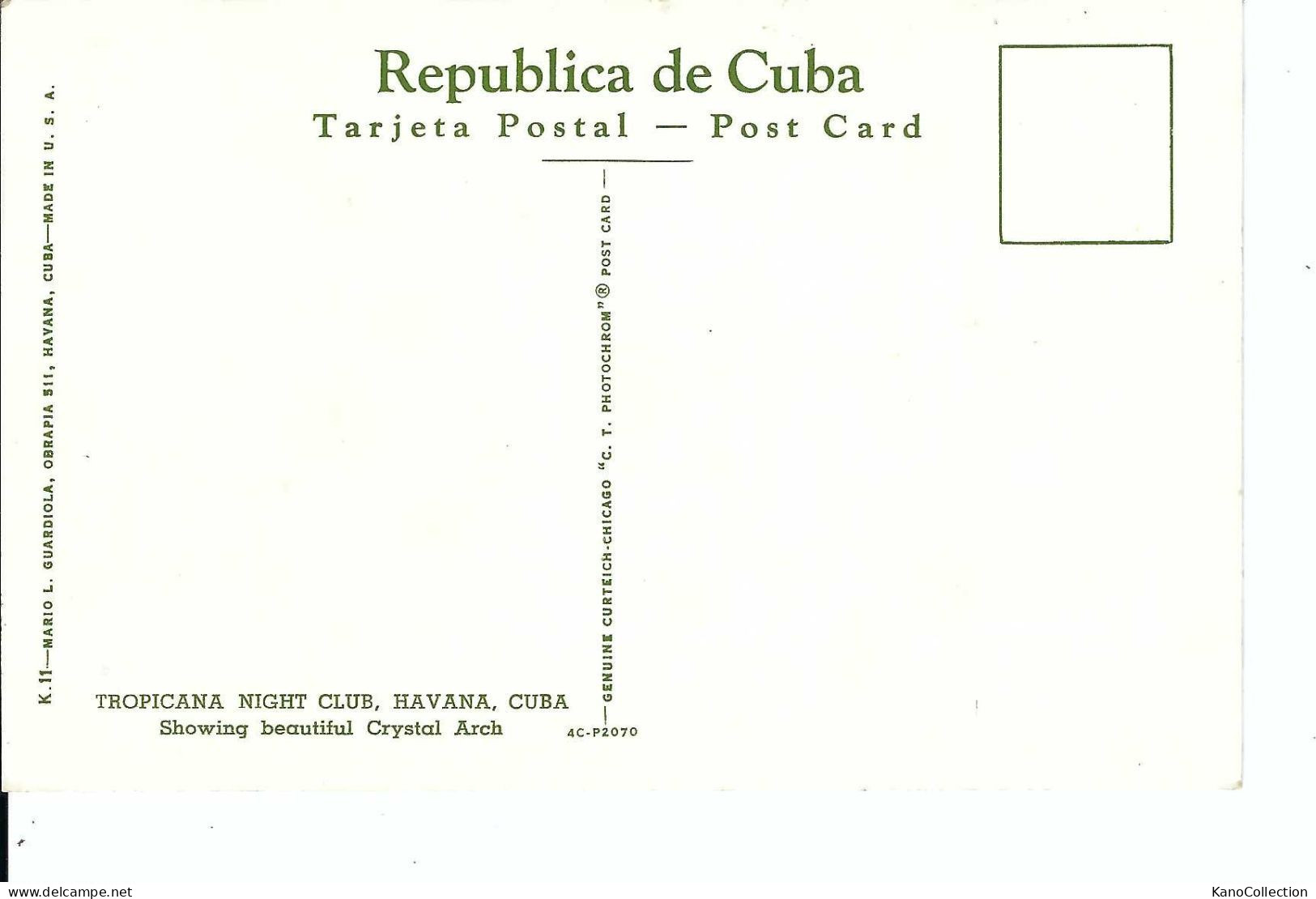 Havanna, Tropicana Night Club, Nicht Gelaufen - Kuba