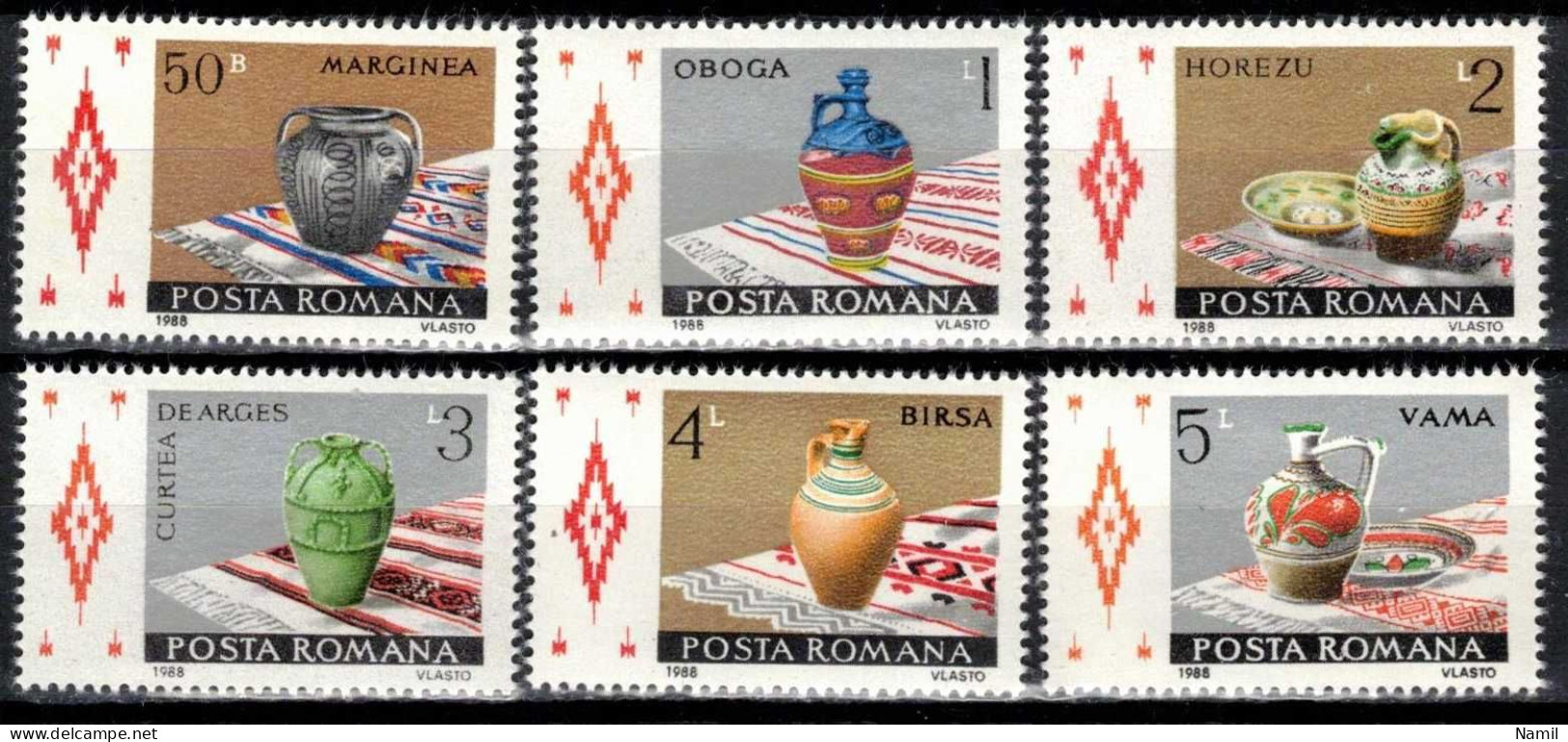 ** Roumanie 1988 Mi 4429-34 (Yv 3792-7), (MNH)** - Neufs