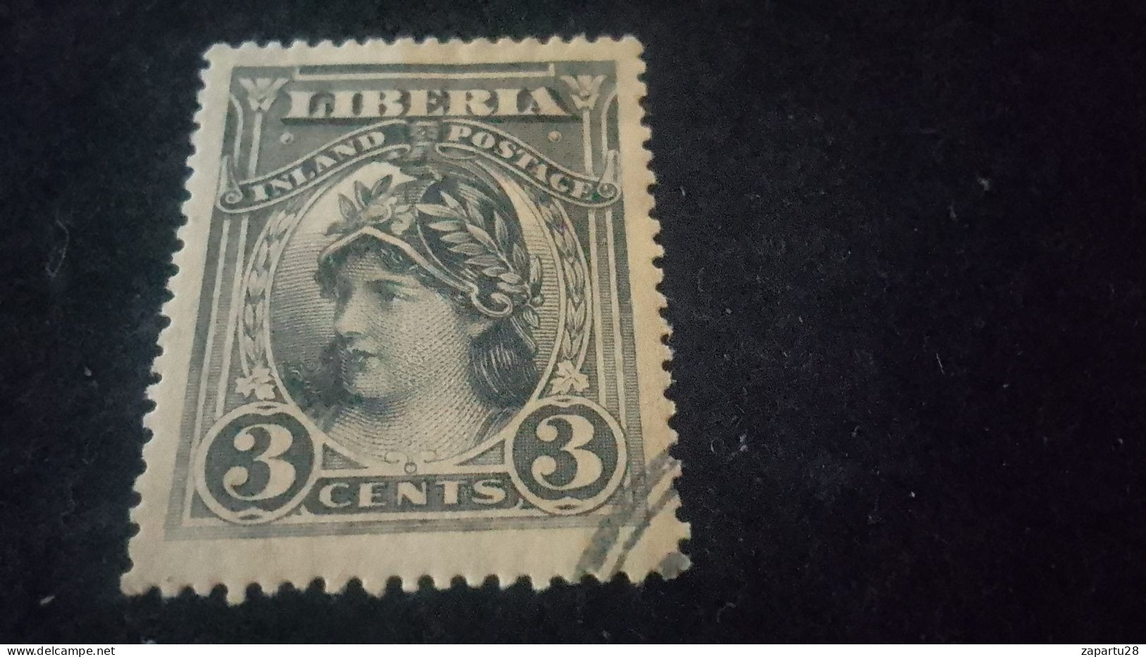 LİBERYA-1900-10    3   C.      DAMGALI - Liberia