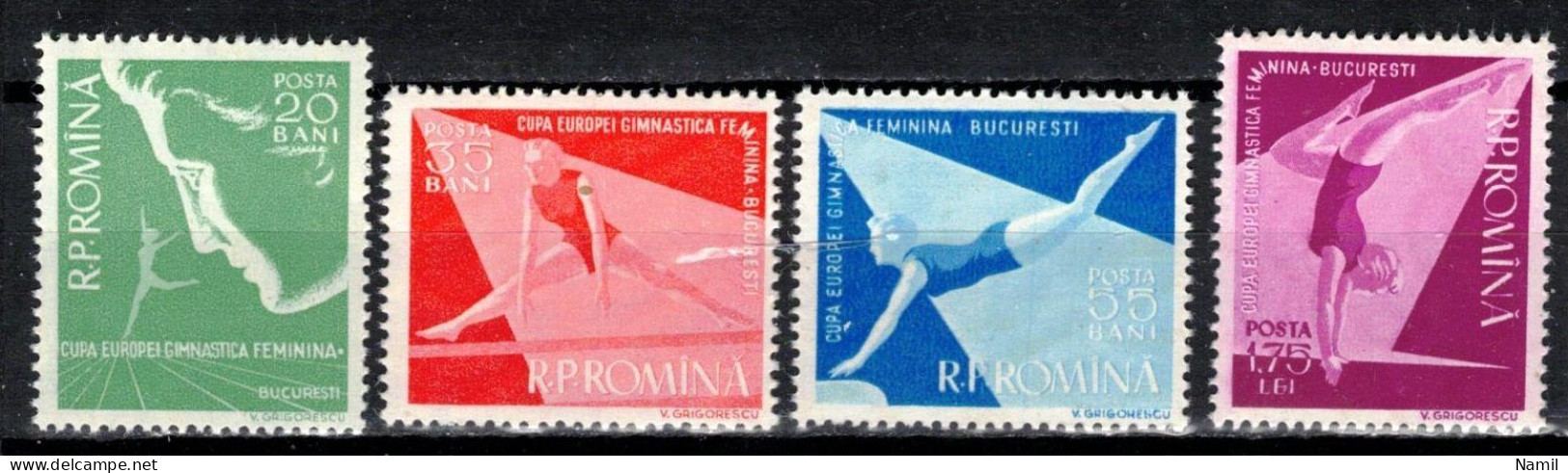 ** Roumanie 1957 Mi 1639-42 (Yv 1511-4), (MNH)** - Nuevos