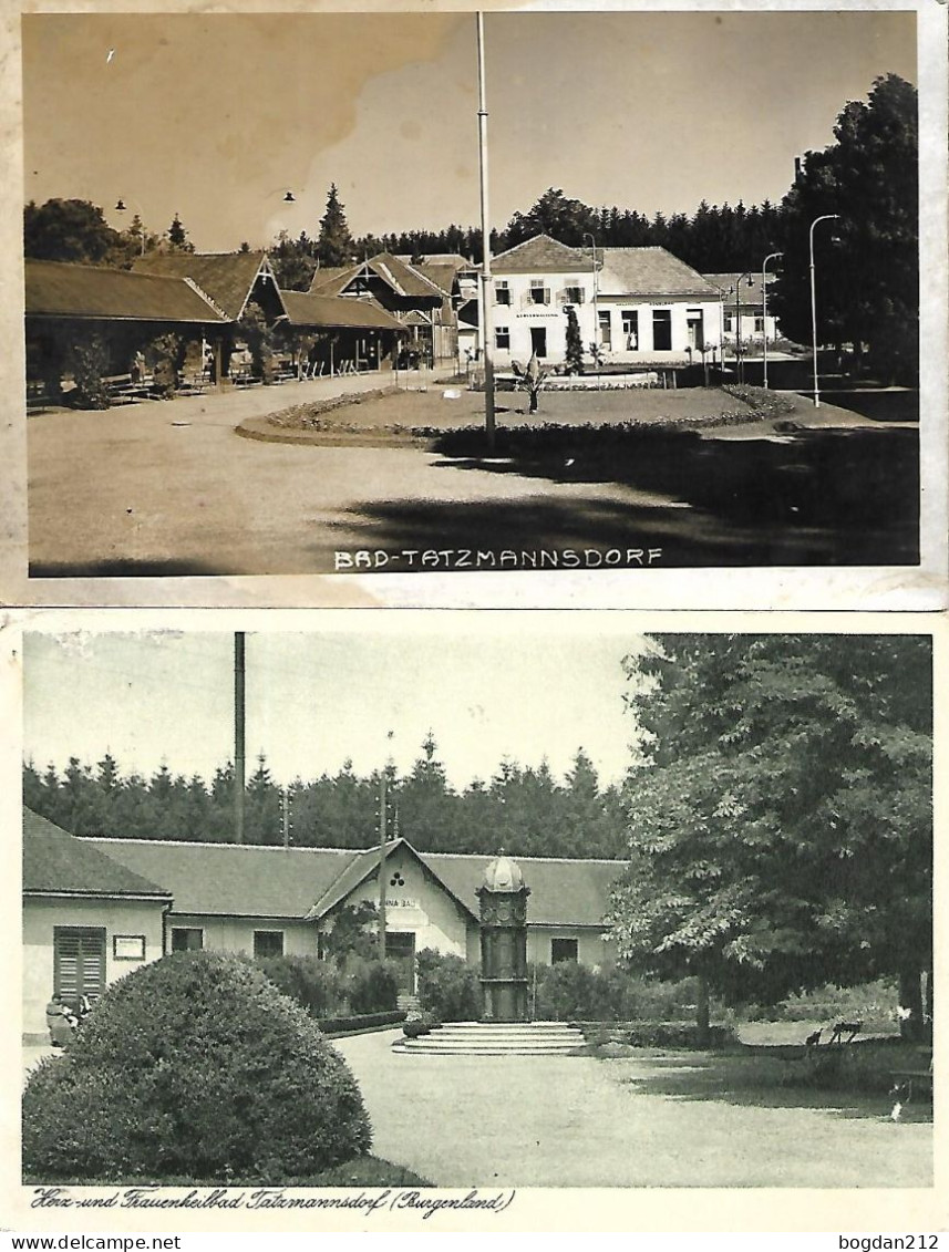 1920/30 - Bad Tatzmannsdorf , 2 Stk.  Gute Zustand,  2 Scan - Oberwart