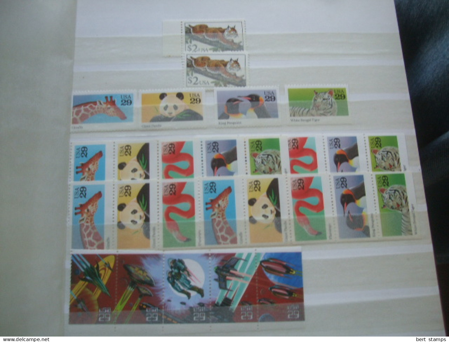 Stockbook with USA MNH