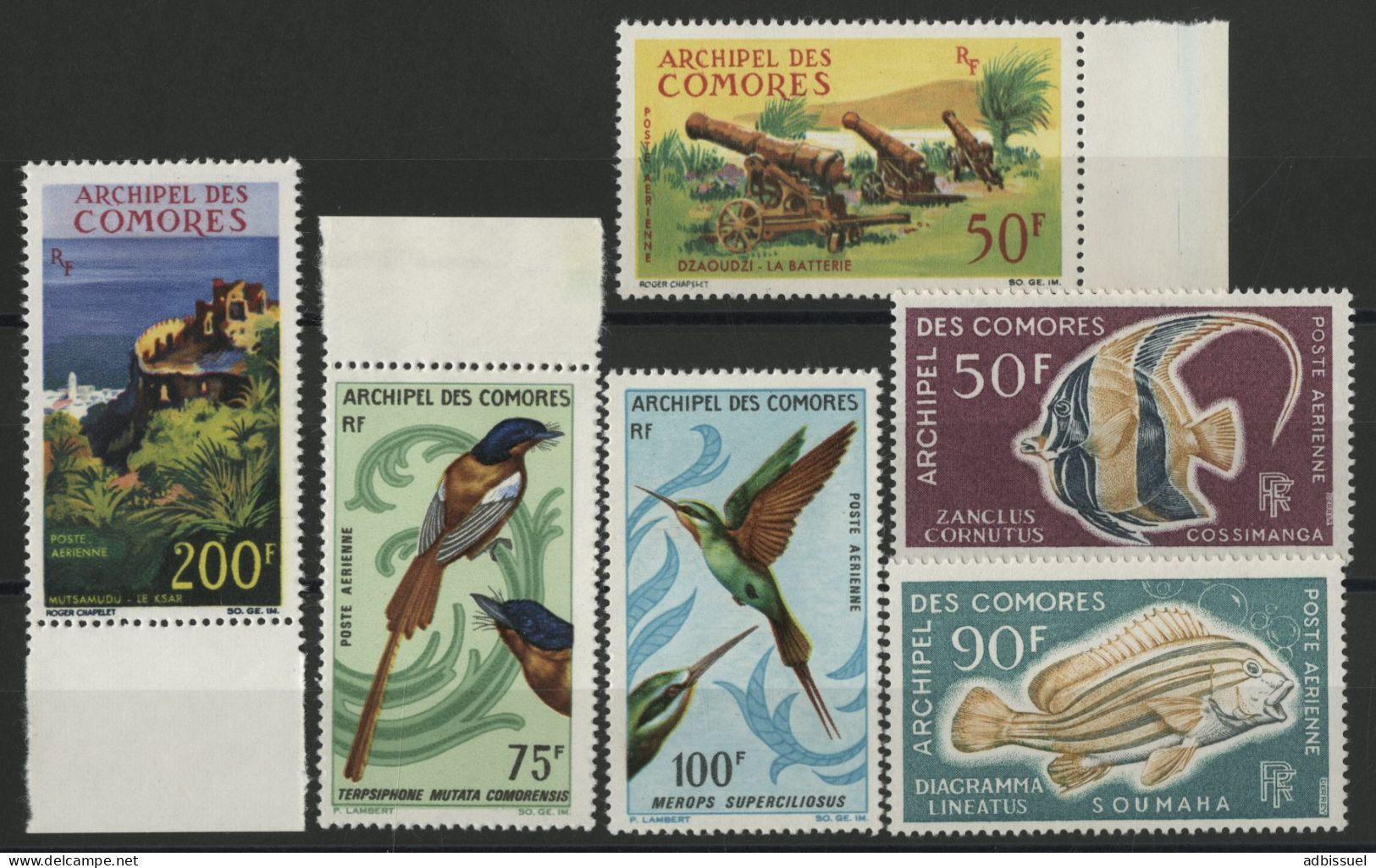 COMORES POSTE AERIENNE PA N° 18; 19; 20; 21; 23; Et 24 Neufs ** (MNH) - Neufs