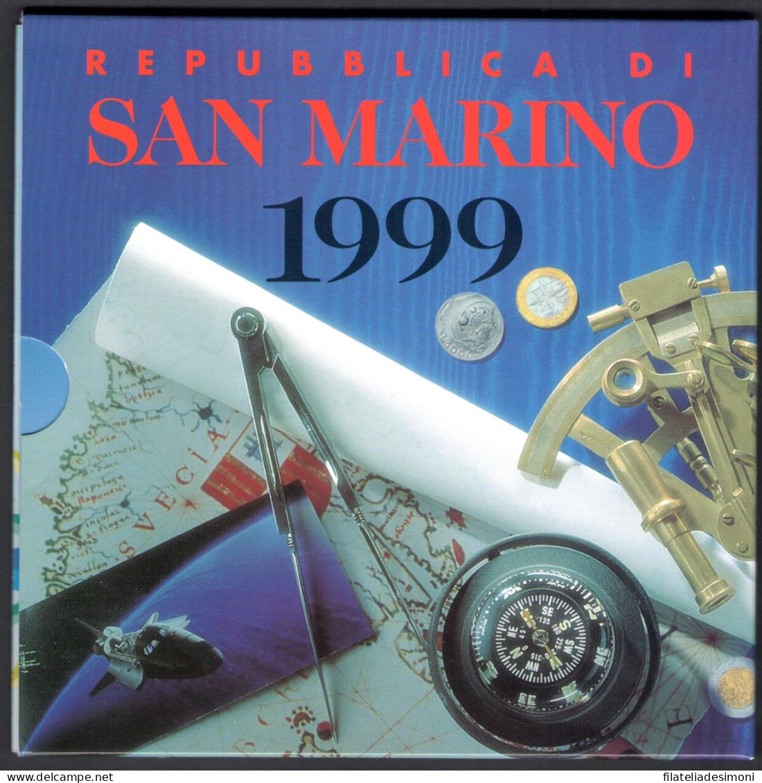 1999 Repubblica Di San Marino, Monete Divisionali, Serie Completa FDC - Saint-Marin