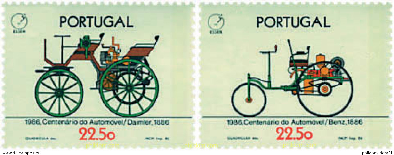 88354 MNH PORTUGAL 1986 CENTENARIO DEL AUTOMOVIL - Autres & Non Classés