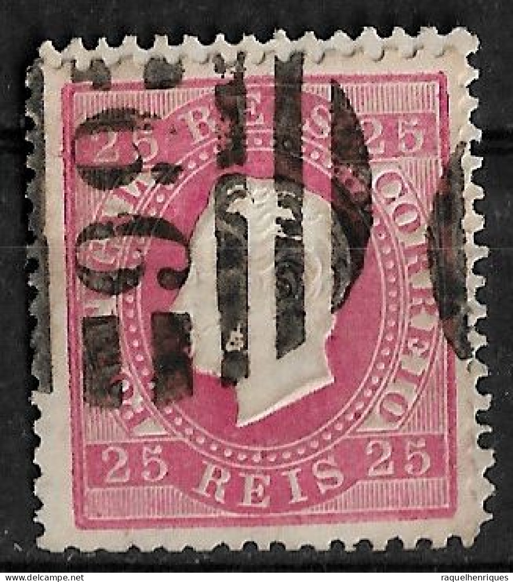 PORTUGAL 1870-76 D. LUIS I 25R P:12.5 USED CARIMBO (NP#94-P17-L7) - Used Stamps