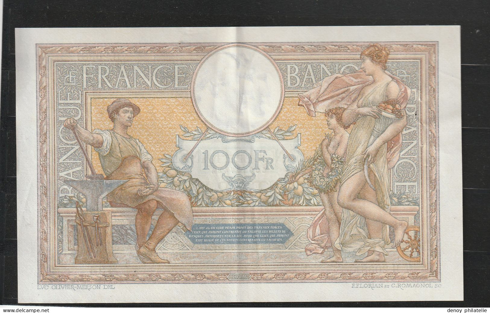 FRANCE  Suite 3 Billets De 100 Francs Qui Se Suivent Du 28 1 1928 Qualité SUP + - 100 F 1908-1939 ''Luc Olivier Merson''