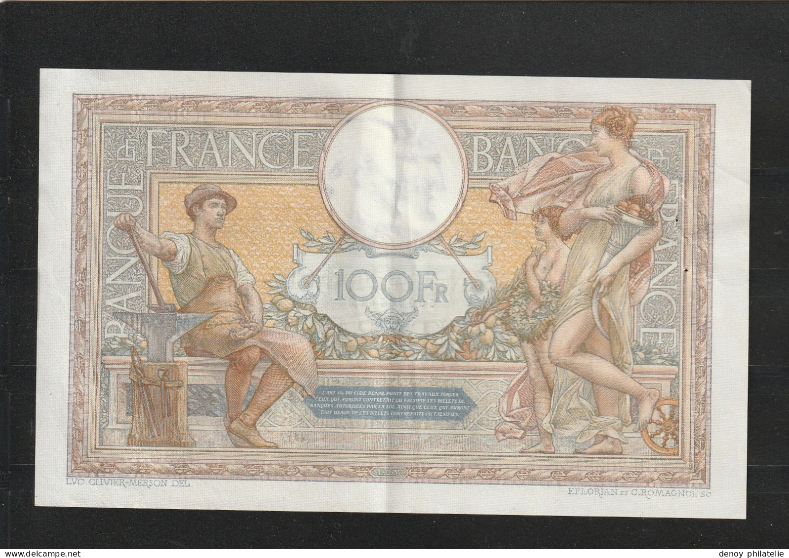 FRANCE  Suite 3 Billets De 100 Francs Qui Se Suivent Du 28 1 1928 Qualité SUP + - 100 F 1908-1939 ''Luc Olivier Merson''