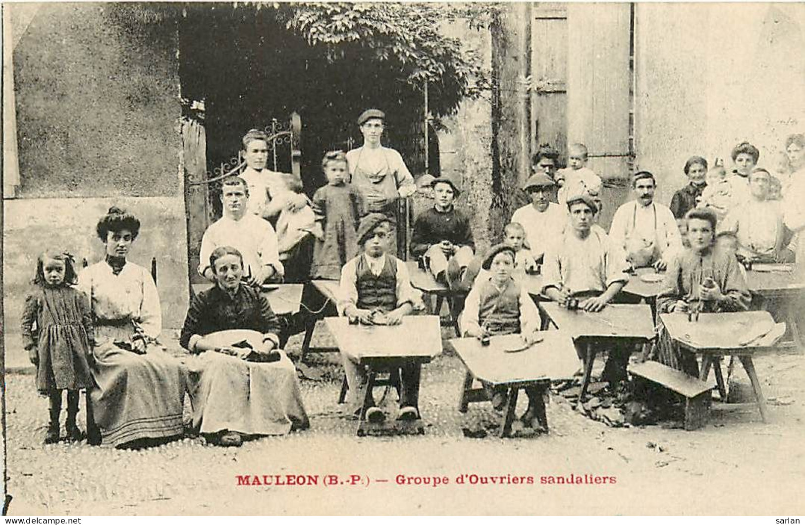 64 , MAULEON , Groupe D'ouvriers Sandalliers , *  478 66 - Mauleon Licharre