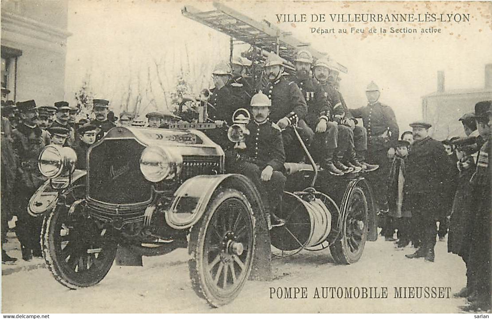 69 , VILLEURBANNE , Départ Au Feu , Pompiers , Pompe Automobile Mieusset , *  478 65 - Villeurbanne
