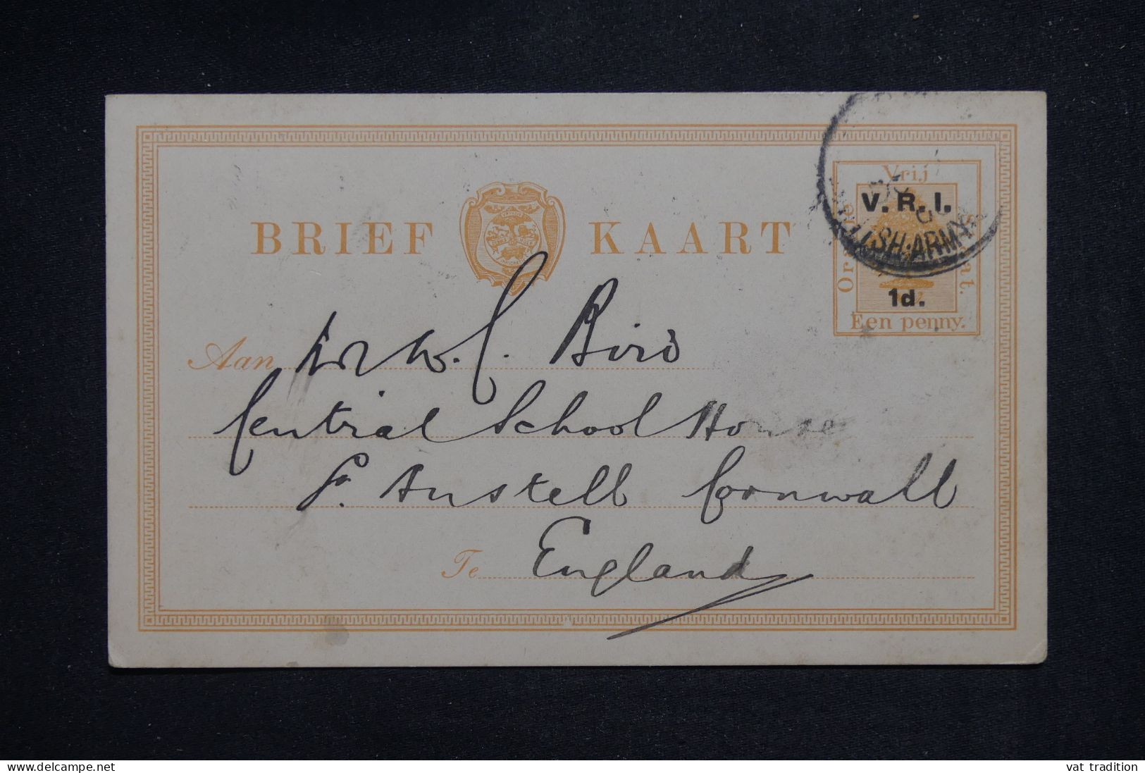 ETAT LIBRE D'ORANGE - Entier Postal De Bloemfontein Pour Le Royaume Uni  En 1900 - L 151390 - Oranje Vrijstaat (1868-1909)