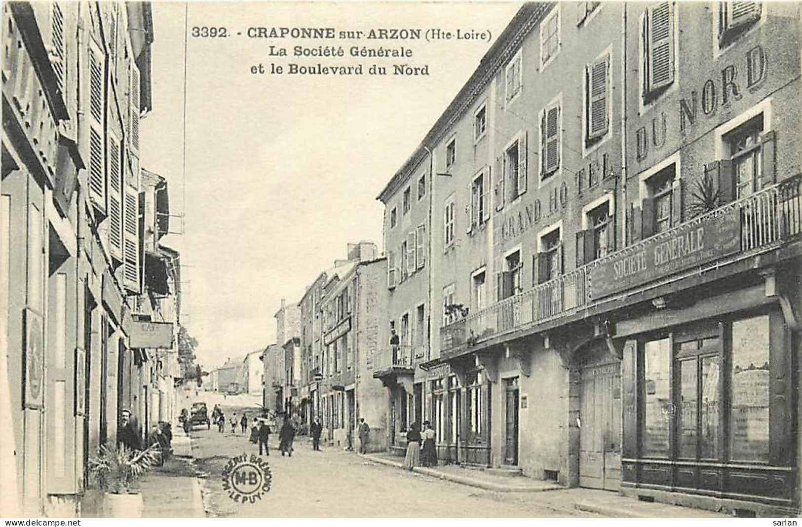 43 , CRAPONNE SUR ARZON , Societé Générale ( Banque ) Et Bd Du Nord , *  479 48 - Craponne Sur Arzon