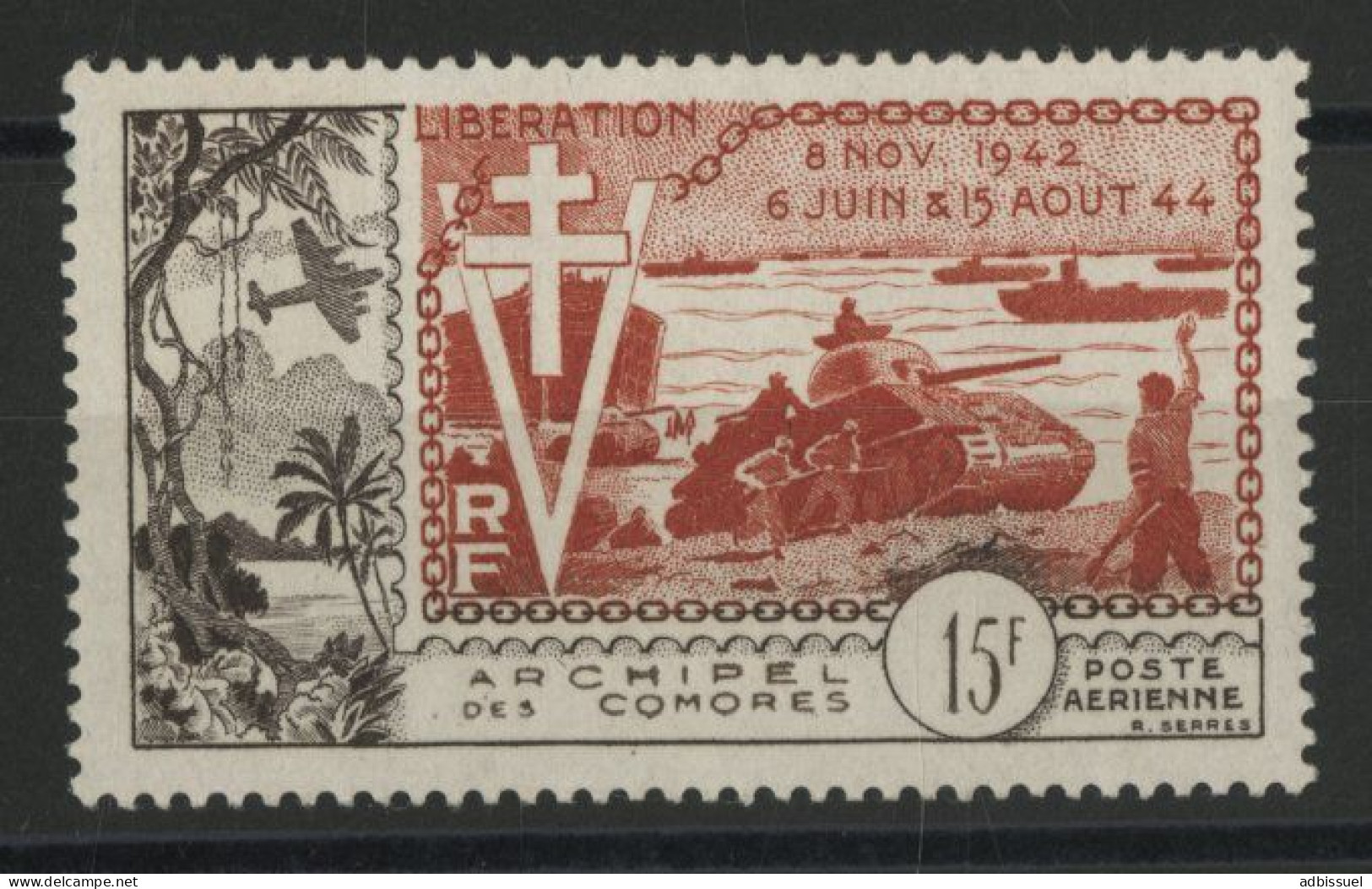 COMORES POSTE AERIENNE PA N° 4 Cote 45 € Neuf * (MH) Voir Description - Unused Stamps