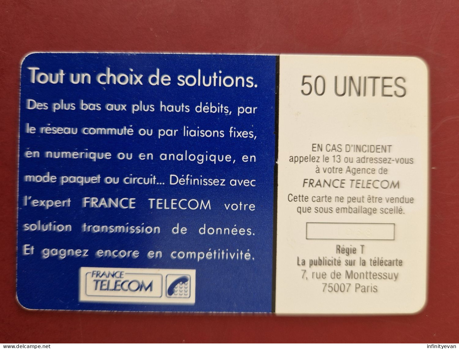 C33 - TRANSMISSIONS DE DONNÉES - INTERNE - Interne Telefoonkaarten