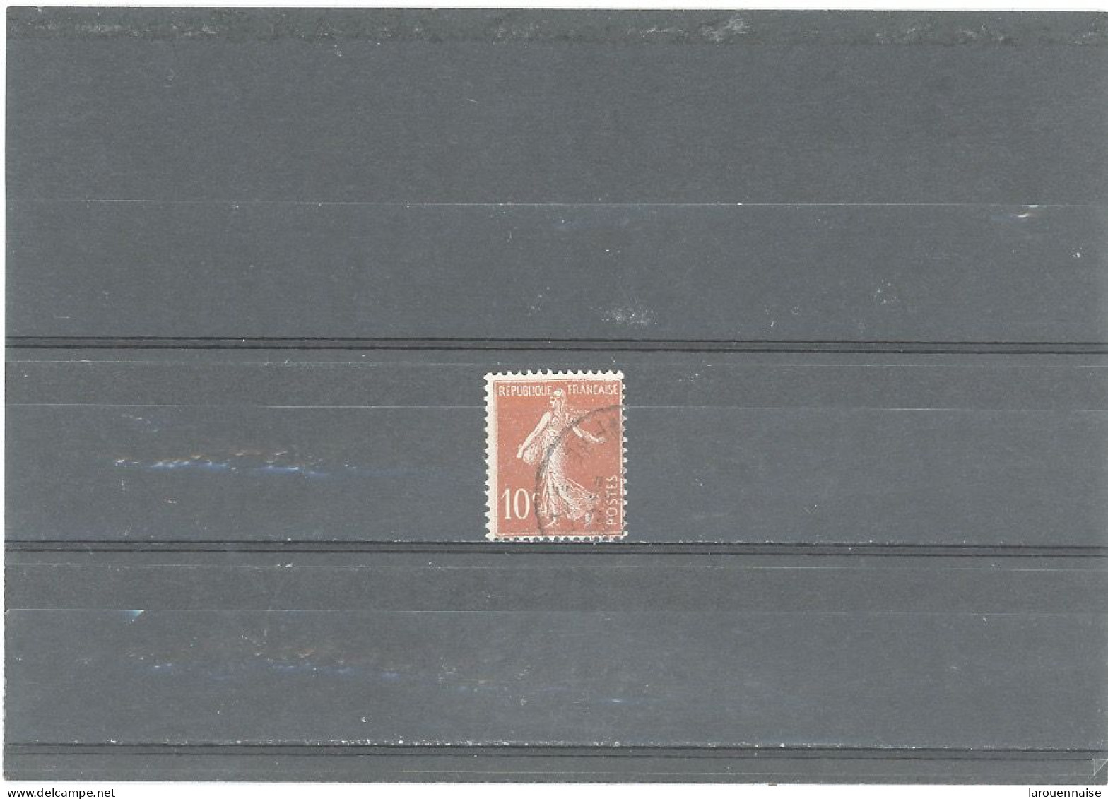 VARIÉTÉS -N°135 -Obl SEMEUSE CAMÉE -10c ROUGE -CHIFFRE MAIGRE -LETTRES DE RF DEFECTUEUSES -CADRE DU HAUT CASSÉ - Used Stamps