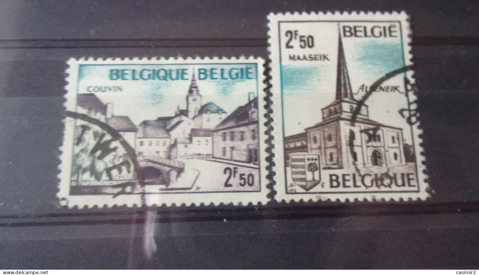 BELGIQUE  YVERT N° 1636.1637 - Usati