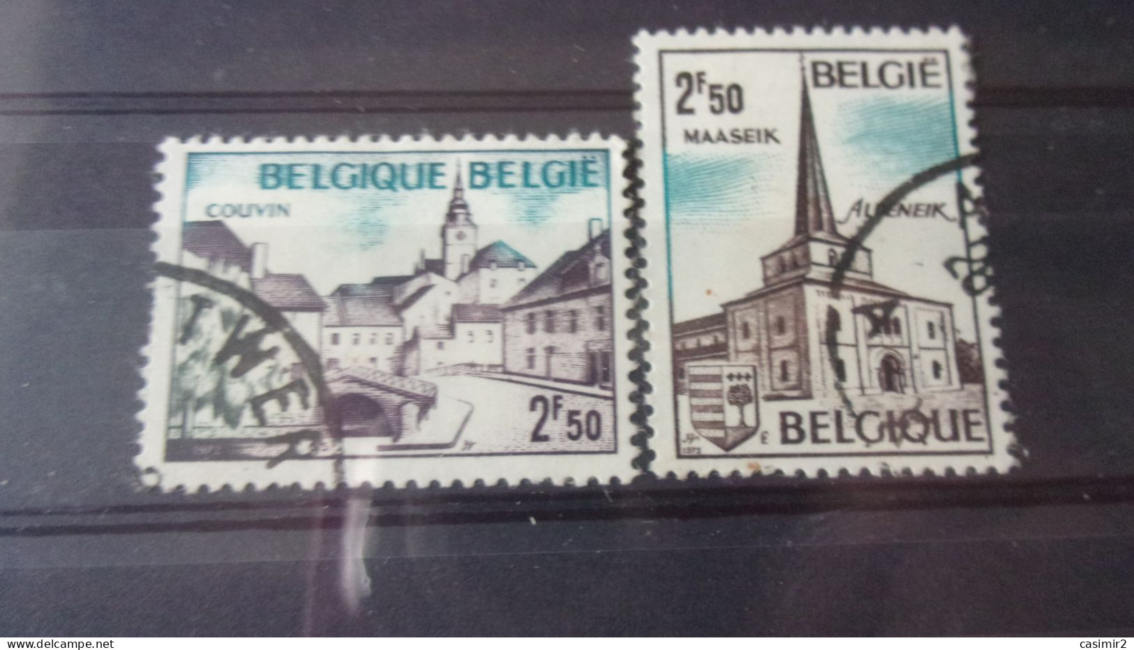 BELGIQUE  YVERT N° 1636.1637 - Gebraucht