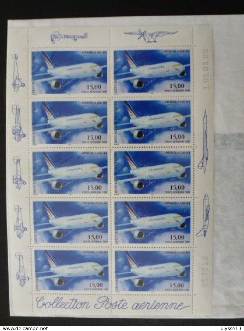 Année 1999 - Feuillet (10T) F63a - Airbus A300-B4 - 15% De La Côte - 1960-.... Mint/hinged