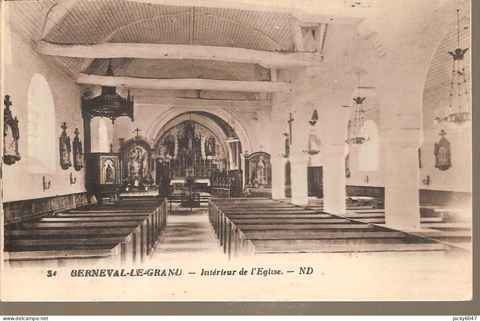 76 - Berneval-le-Grand - Intérieur De L'Eglise - Berneval