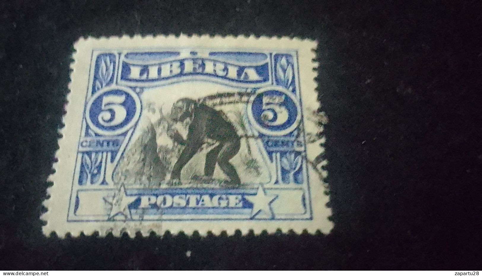 LİBERYA-1900-1910    5   C.      DAMGALI - Liberia